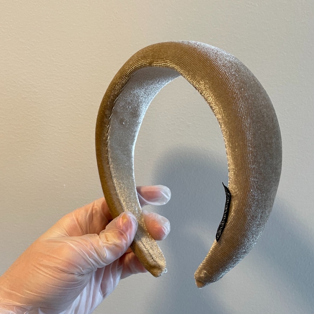 Gold velvet Blair Waldorf headband